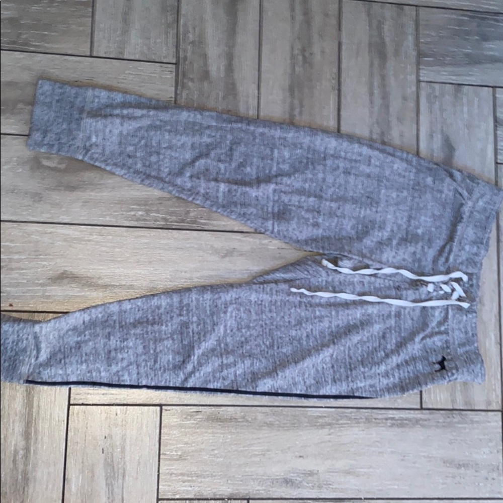 Gray sweatpants